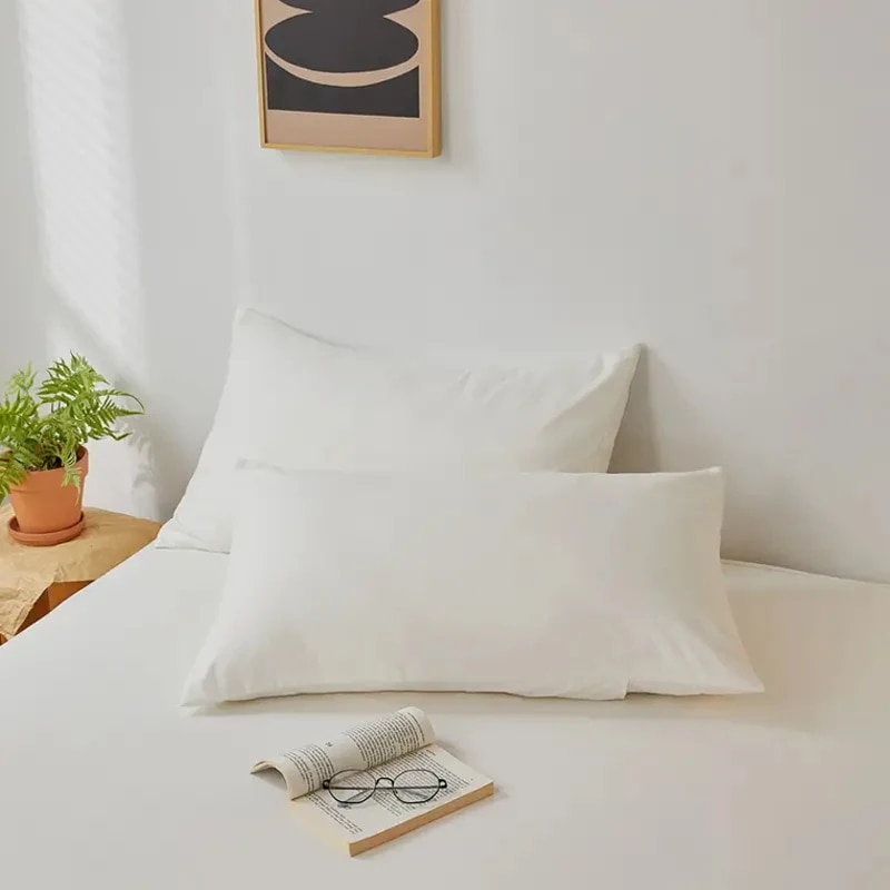 Pillow Insert 18X18 - 2pcs Brushed Pillowcase, Soft Breathable Pillowcase,