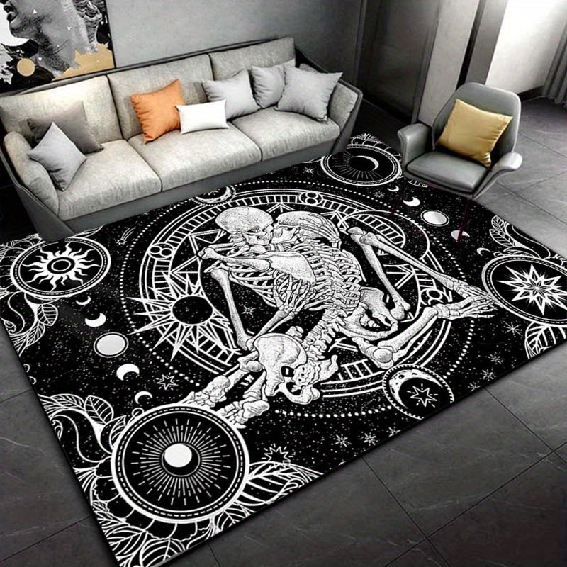 Home Textiles Designer - Elegant Skeleton Dance Rug - Gothic