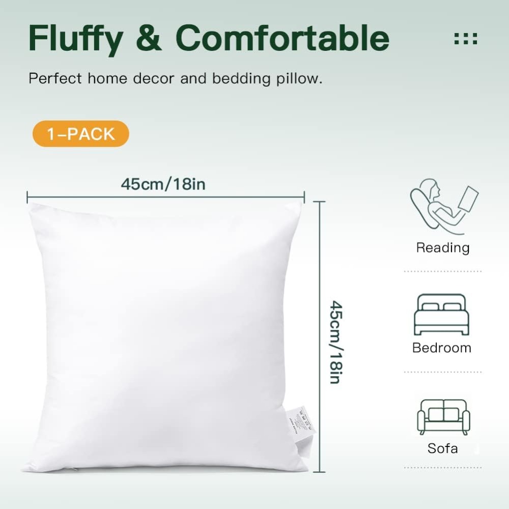 18x18 Throw Pillow Insert Squa - Pillow Insert 18X18 review and price