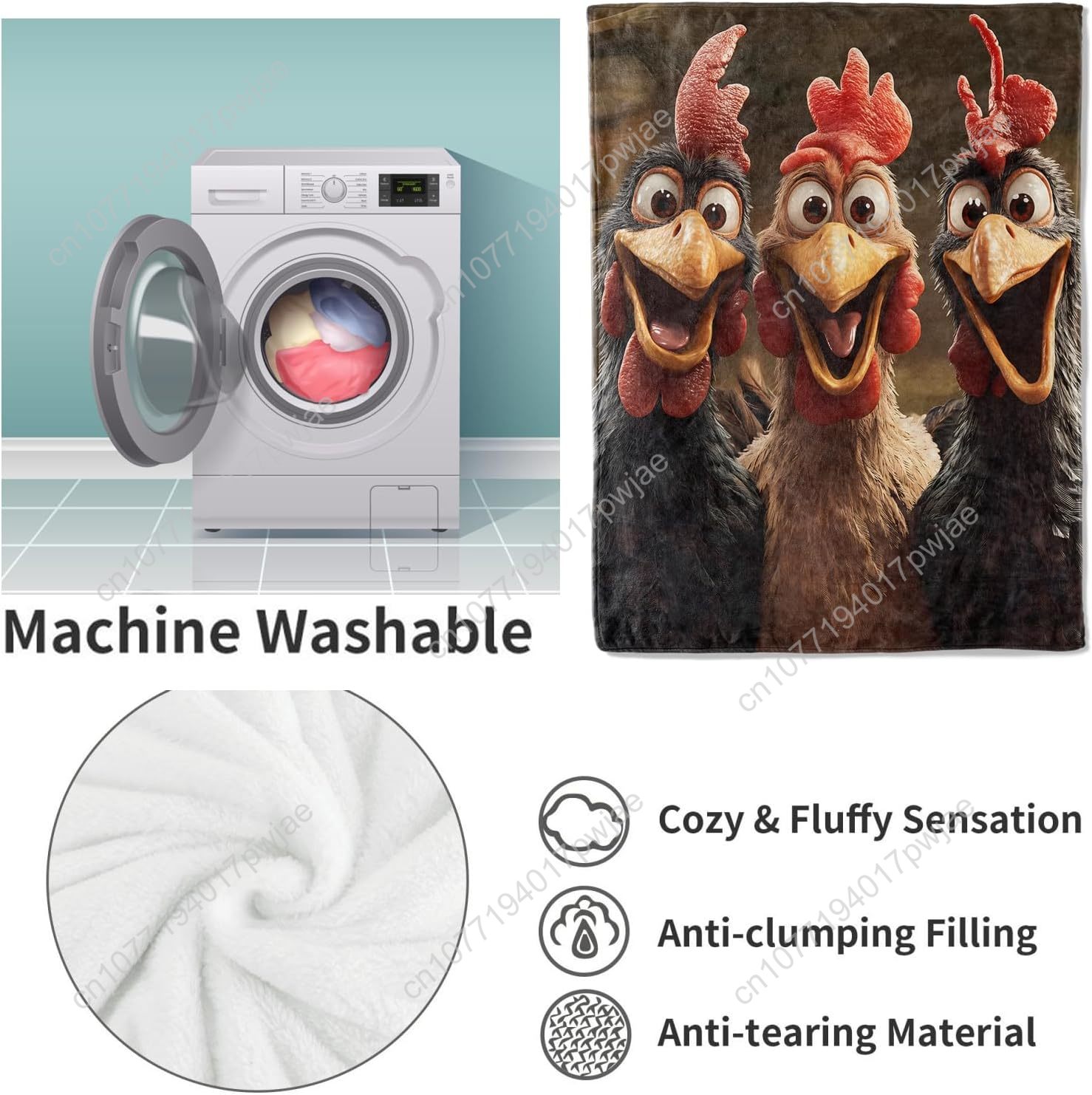 Chickens Blanket Gifts for Wom - Home Textiles & Furnishings review and price