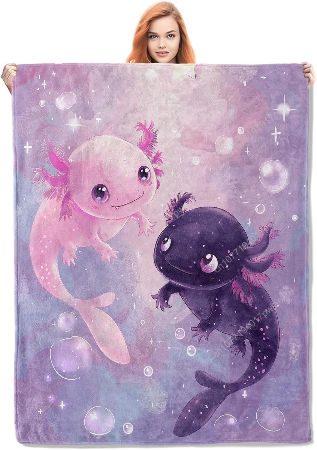 Axolotl Blanket Cute Axolotls  - Home Textiles & Furnishings review and price