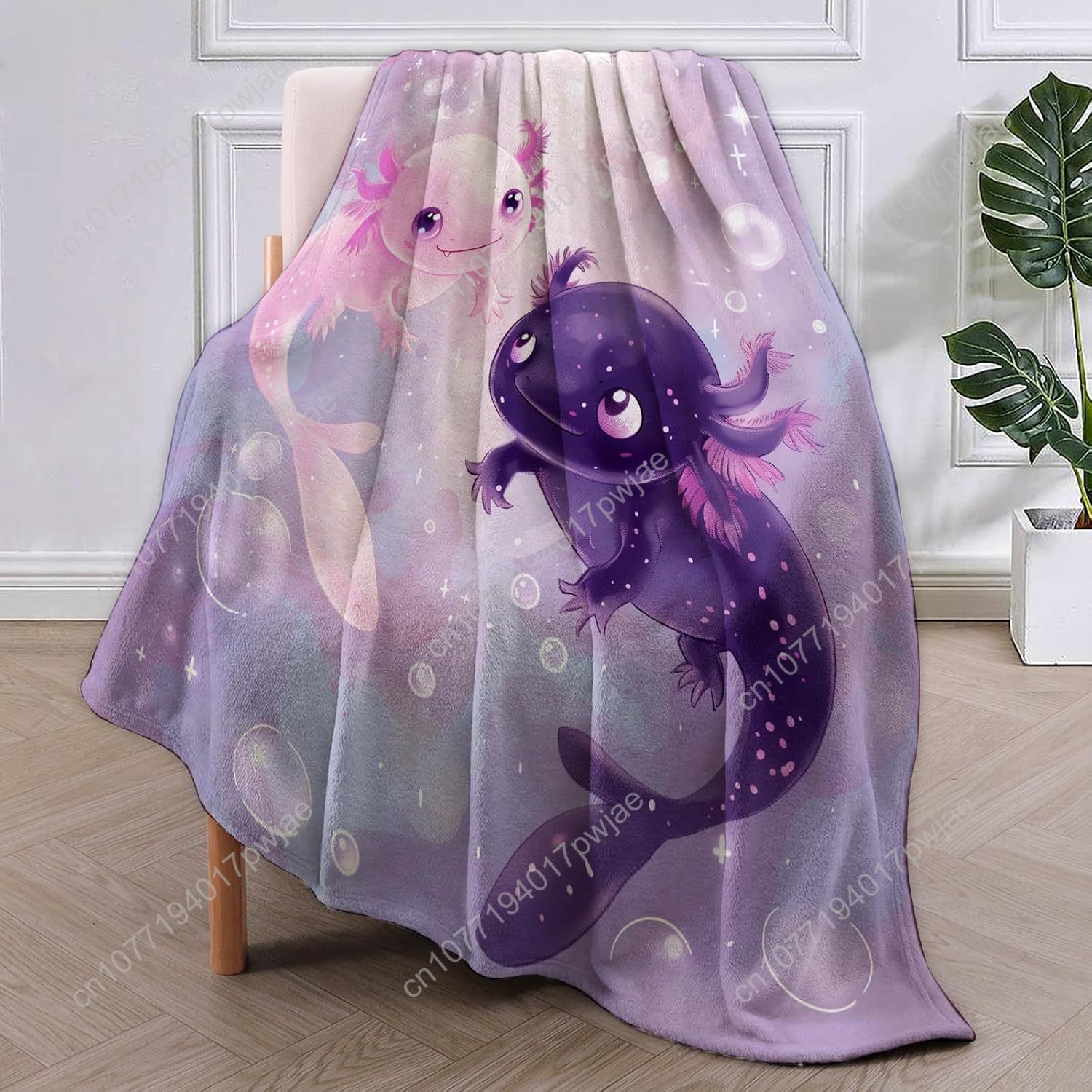 Axolotl Blanket Cute Axolotls  - Home Textiles & Furnishings review and price