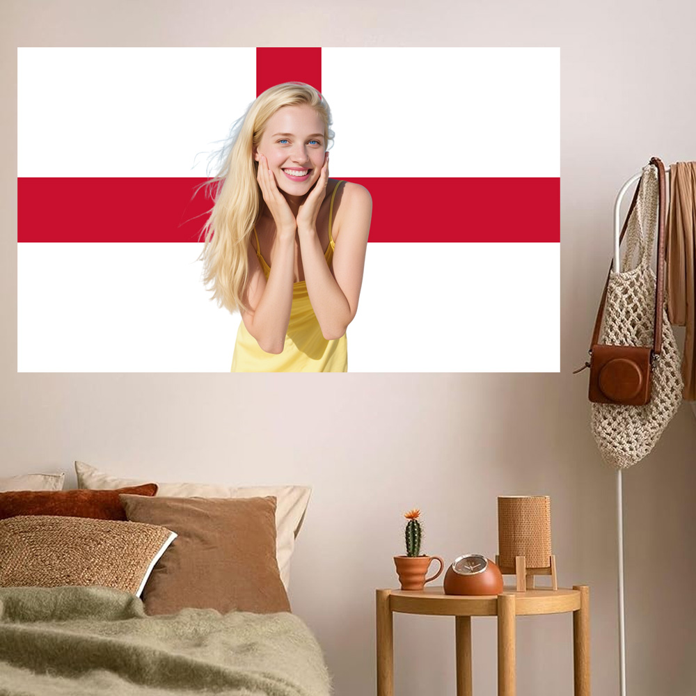 1pc 2D FLAT Personalize Englan - Home Textiles & Furnishings review and price