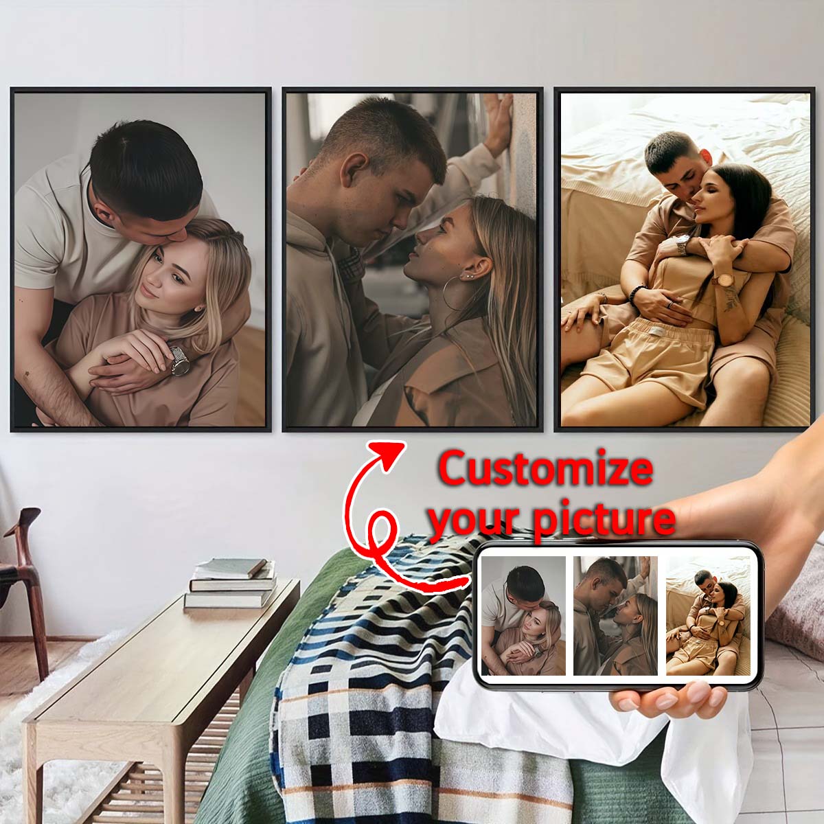 Triptych - 2D custom photo woo - Home Textiles & Furnishings review and price