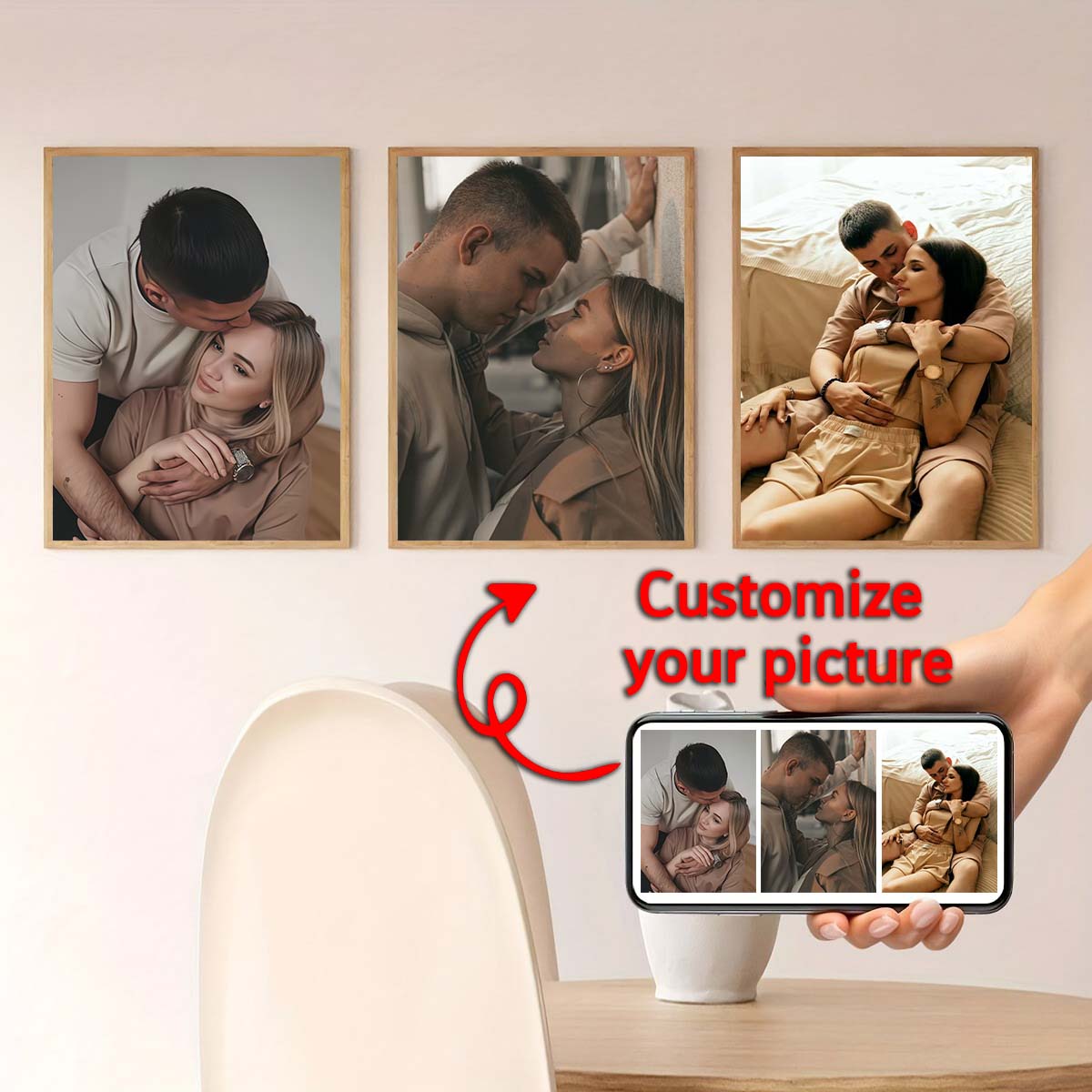 Triptych - 2D custom photo woo - Home Textiles & Furnishings review and price