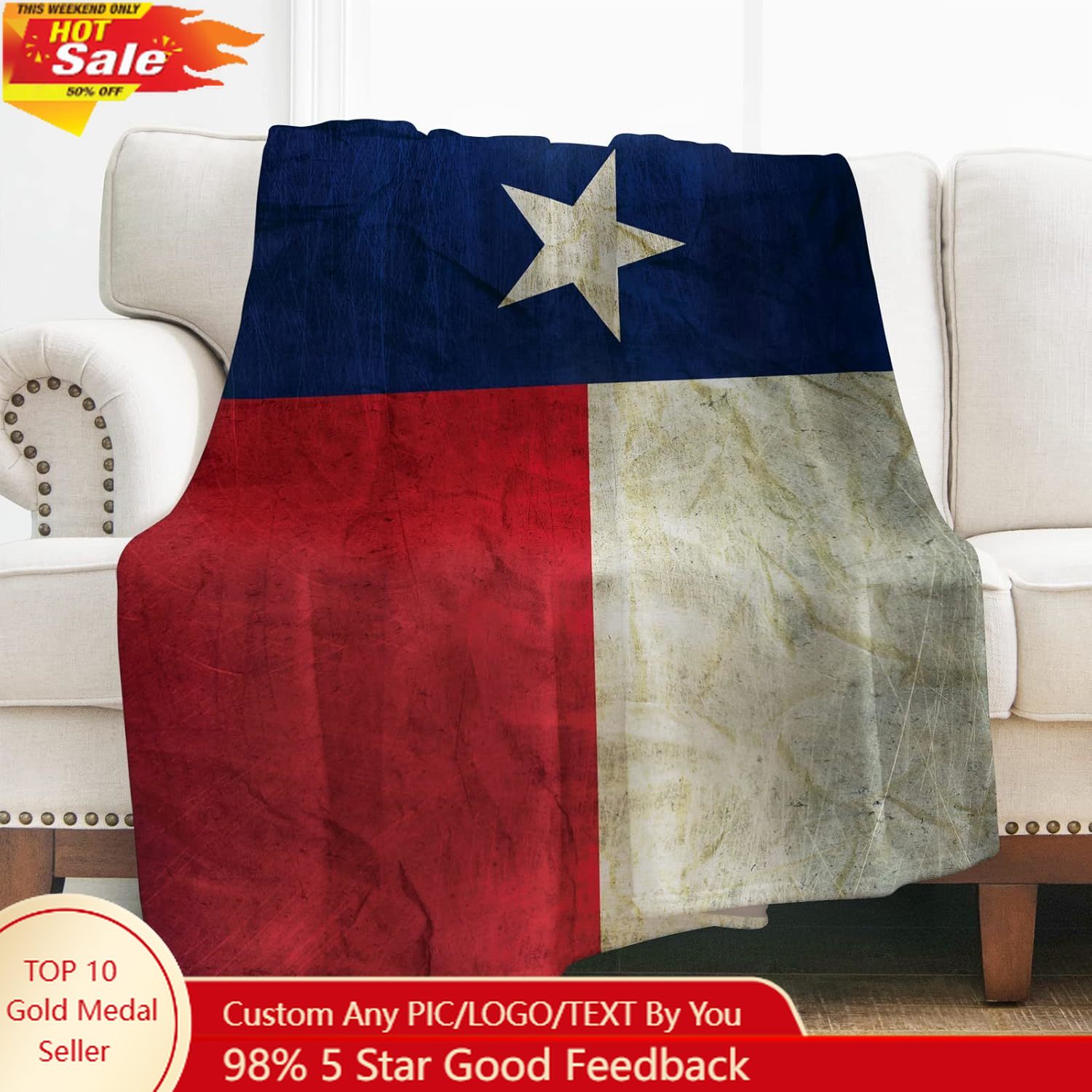 Levens Texas Flag Throw Blanke - Home Textiles & Furnishings review and price