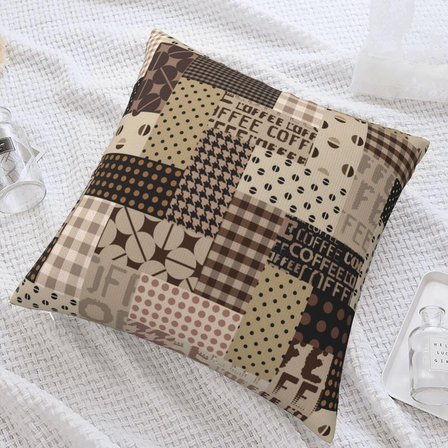 Coffee Time Throw Pillow Cover - Pillow Insert 18X18 review and price
