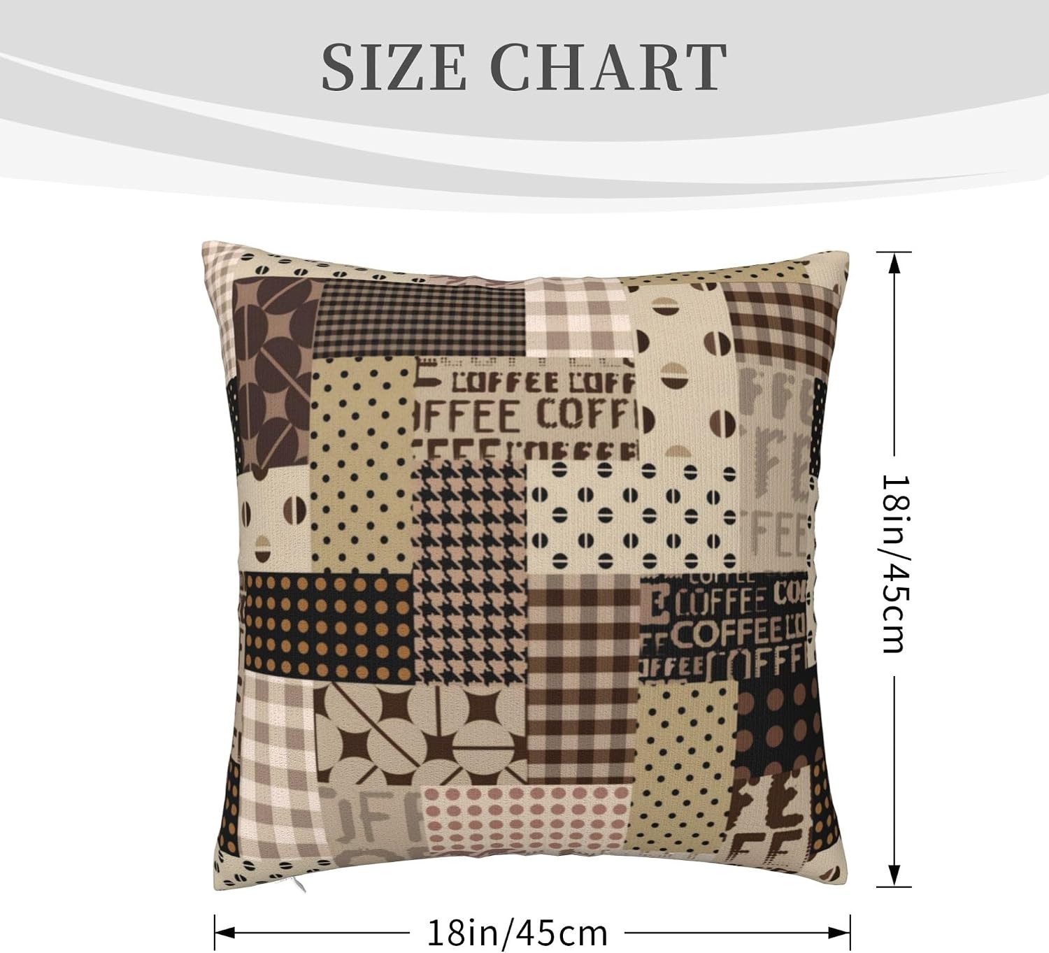 Coffee Time Throw Pillow Cover - Pillow Insert 18X18 review and price