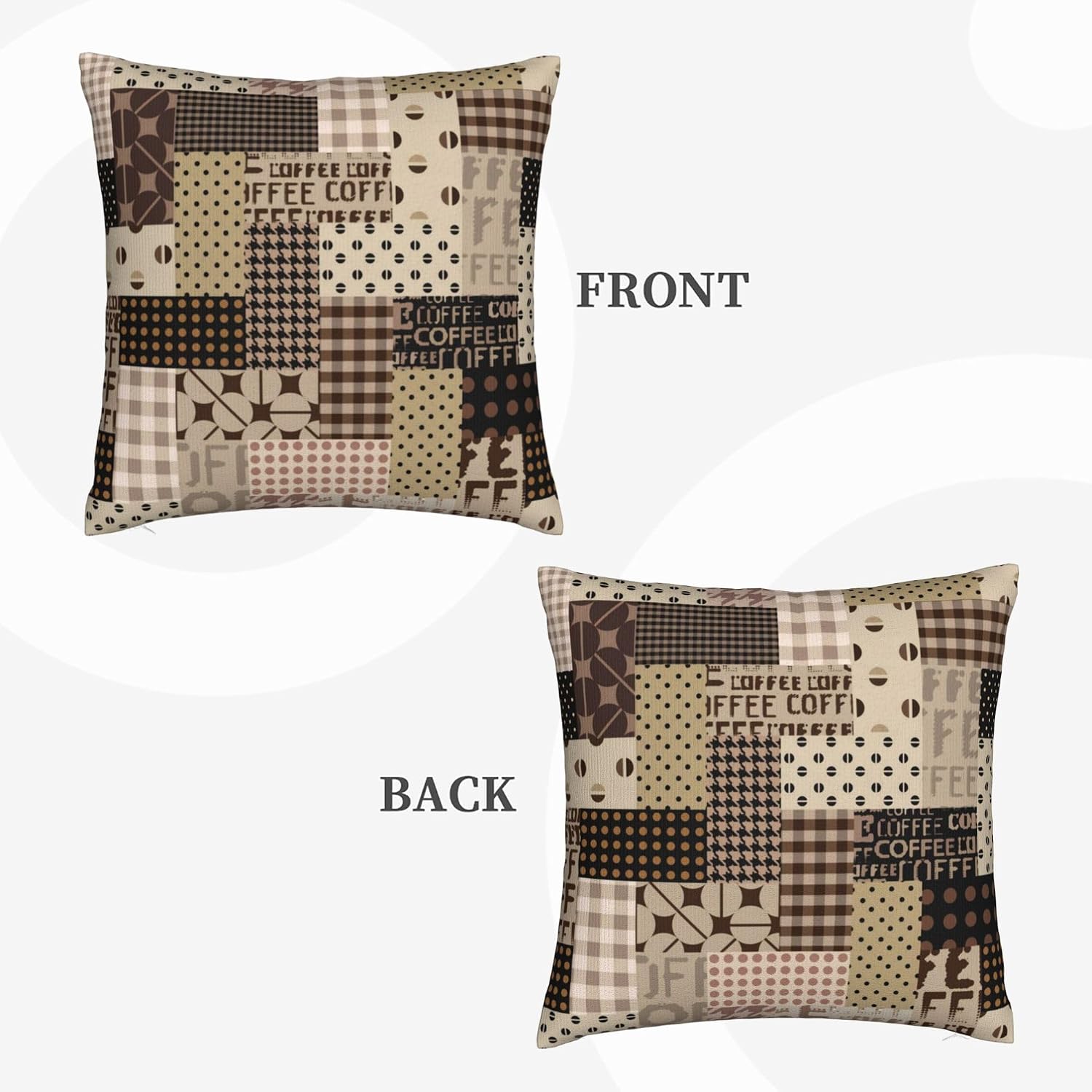 Coffee Time Throw Pillow Cover - Pillow Insert 18X18 review and price