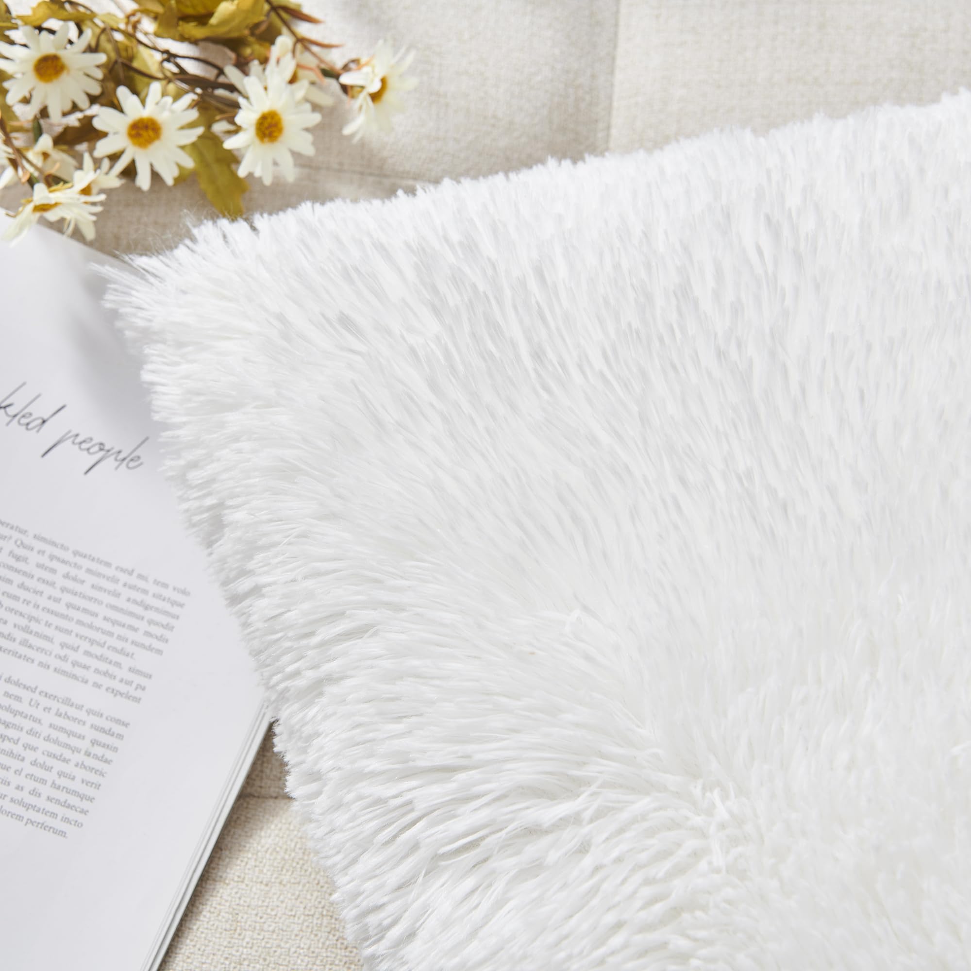 Luxury Soft Faux Fur Fleece Cu - Pillow Insert 18X18 review and price