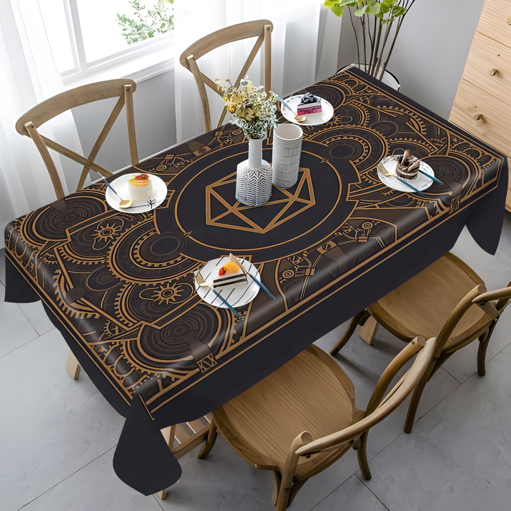Steampunk Black Golden Gear Pa - Home Textiles & Furnishings review and price