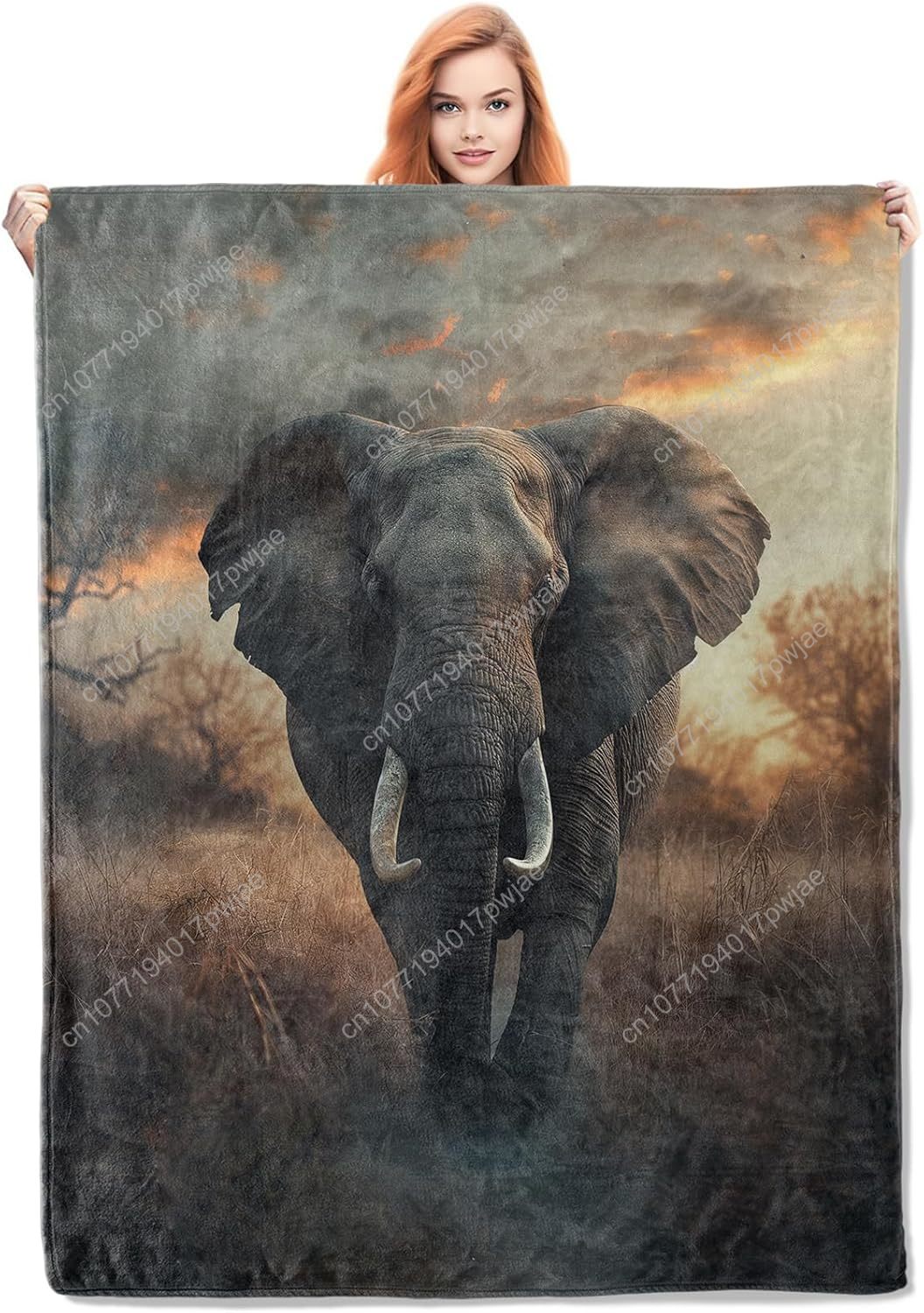 Elephant Fleece Blanket, Reali - Home Textiles & Furnishings review and price