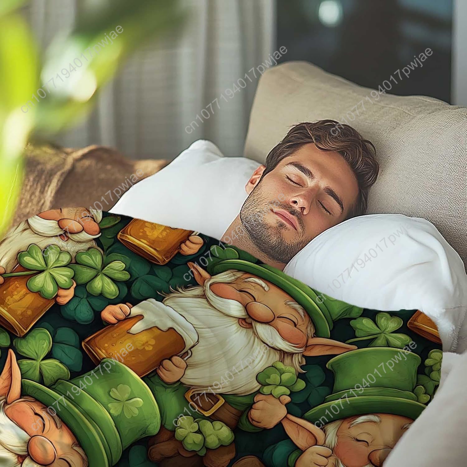 St. Patrick’s Day Gnome Throw  - Home Textiles & Furnishings review and price