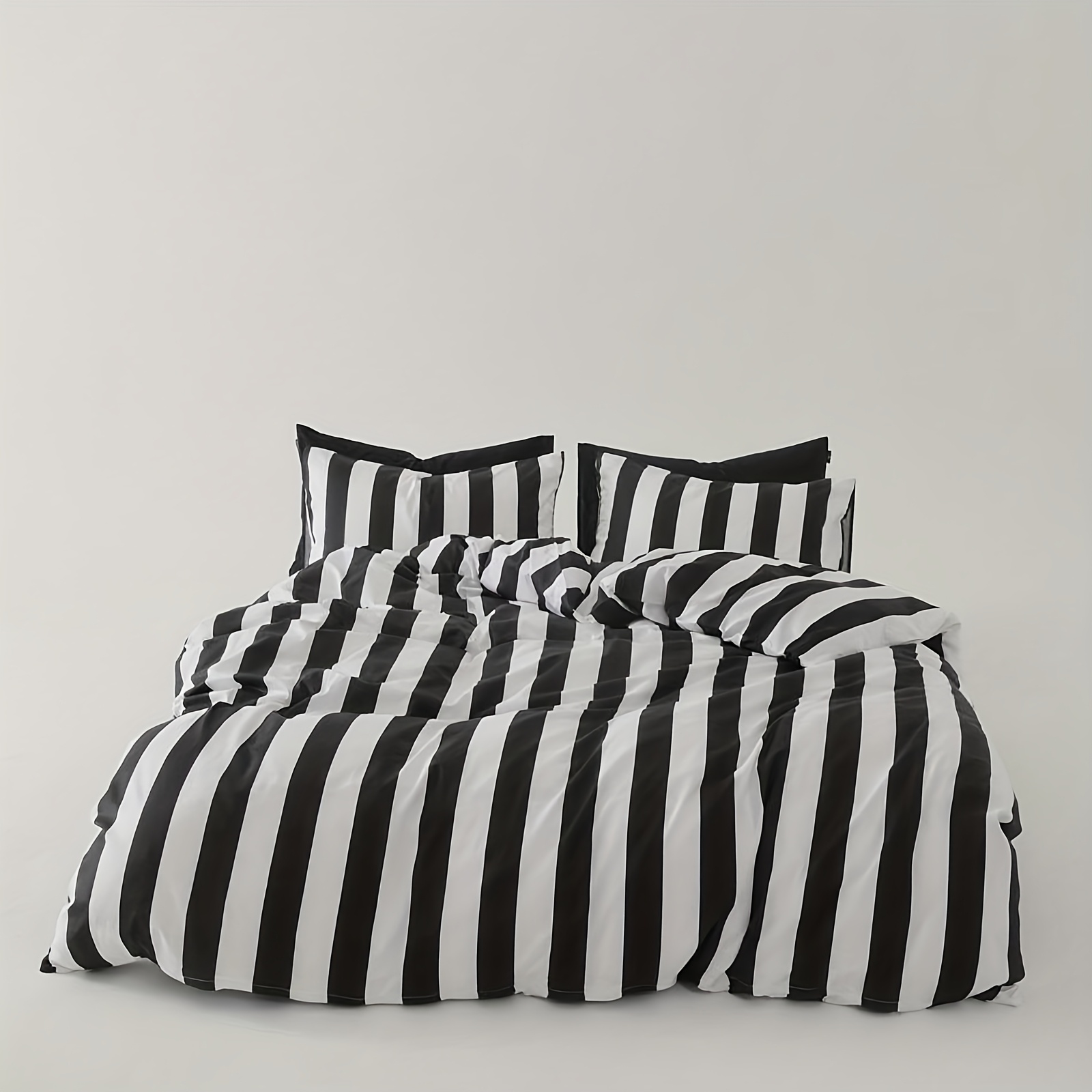 Black and White Striped Minima - Duvet Insert White review and price