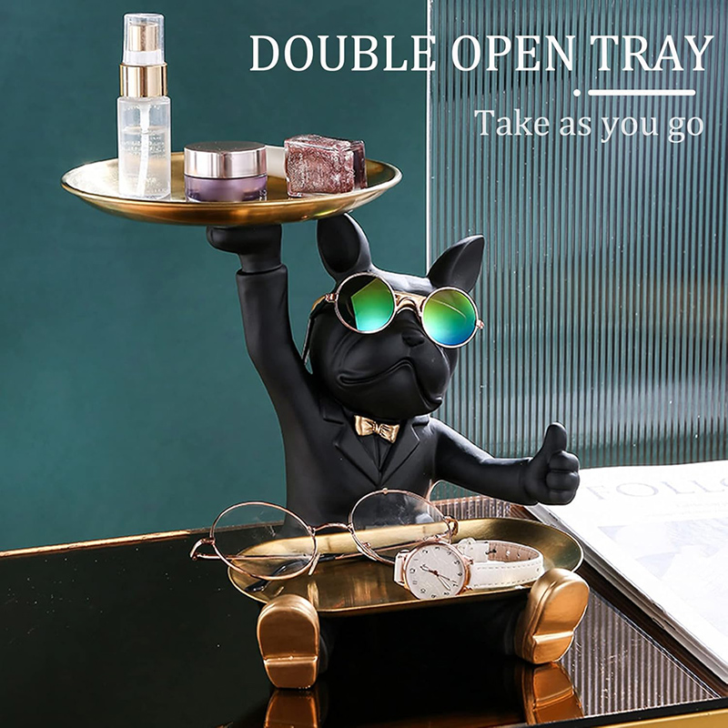 Resin French Bulldog Tray Stat - Home Textiles France review and price