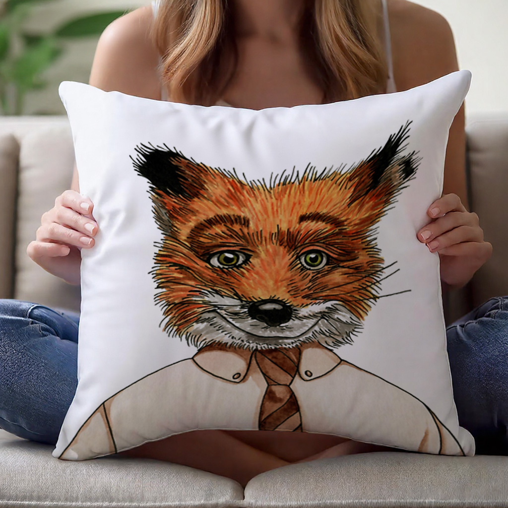 1pc Mr. Fox Pillow Cover Autum - Pillow Insert 18X18 review and price