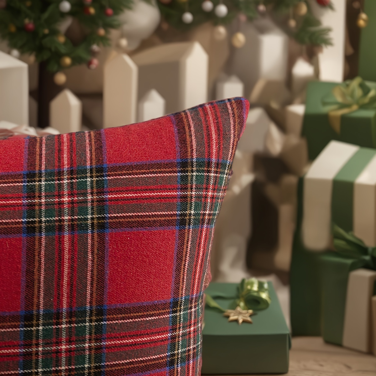 2pcs Christmas Plaid Pillow Co - Pillow Insert 18X18 review and price