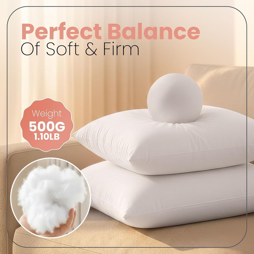 Pair of 18x18 White Pillow Ins - Pillow Insert 18X18 review and price